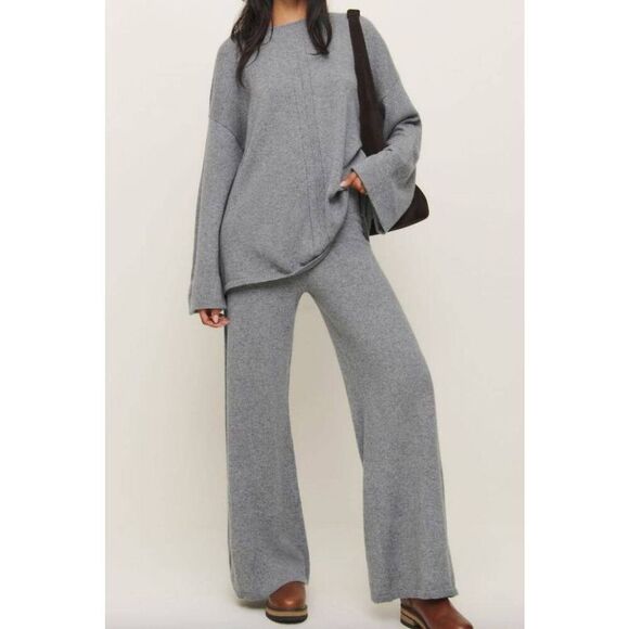 Reformation Kacey Musgraves Silver Lining Cashmere Sweater M NWT - Picture 1 of 11